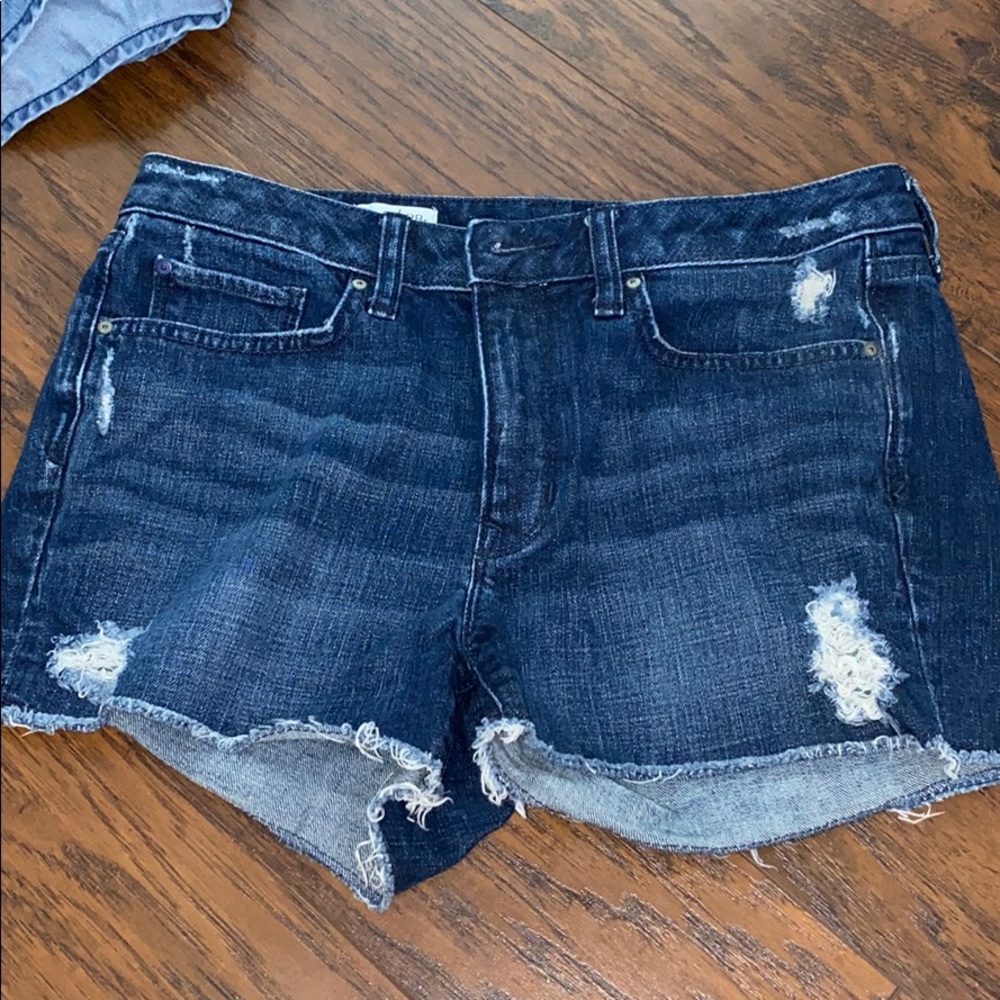 Gap Slim cut-offs short distressed